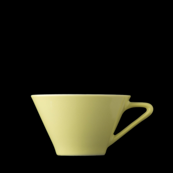 Preview: Daisy vanille - 2 Stk. Kombitasse niedrig mit Untertasse in Geschenkverpackung